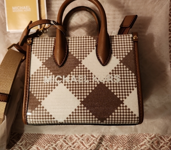 Michael Kors Mirella XS Crossbody Shopper Bag Sequins - Picture 1 of 7